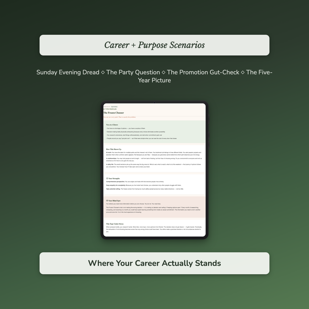 Quarter-Life Profile — sample auto-scoring quiz