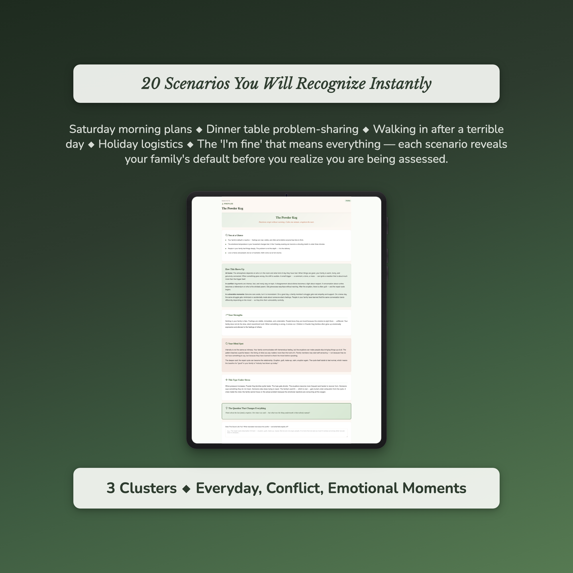 Family Communication Profile — sample auto-scoring quiz
