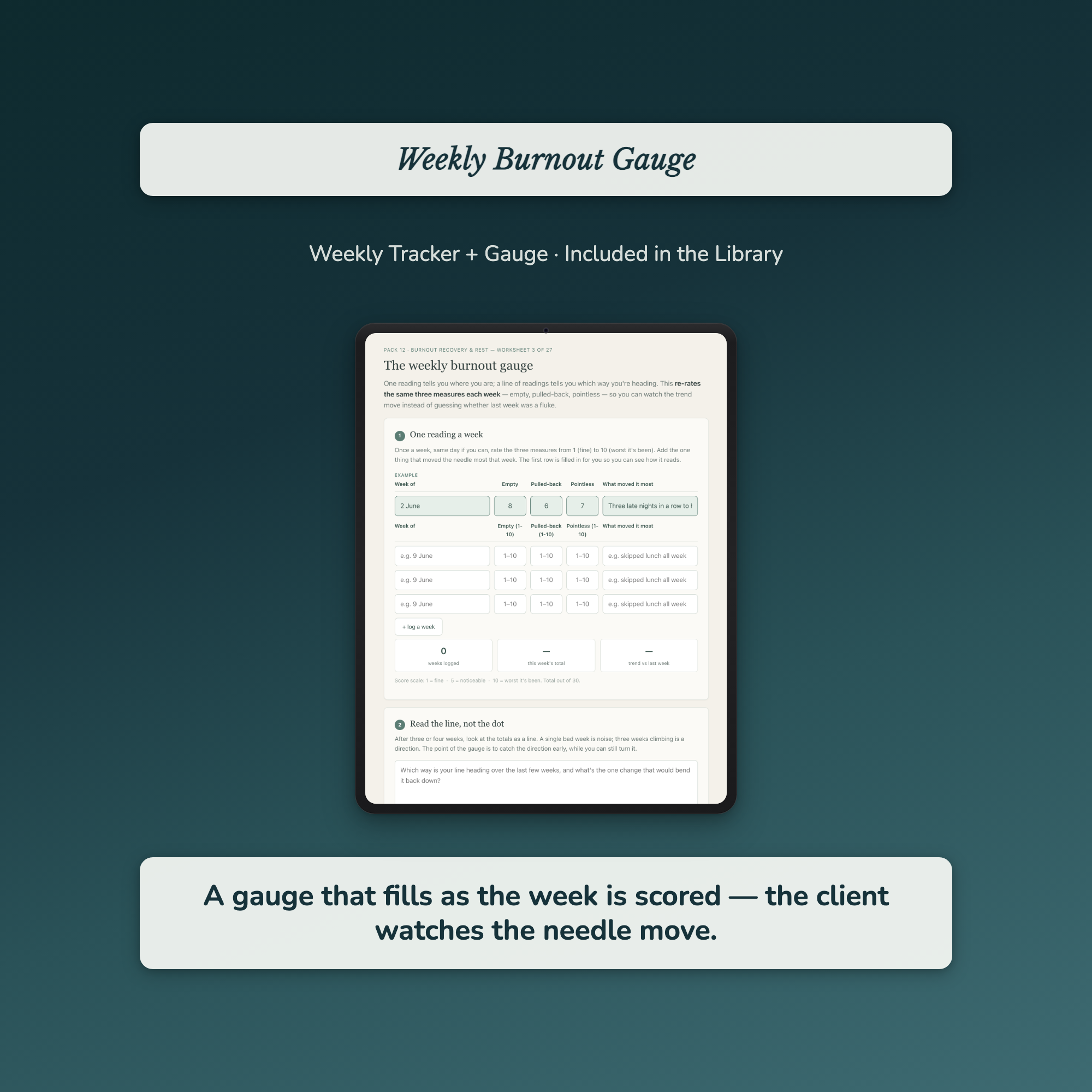 Life Coach Worksheets – 1000+ Interactive Client Tools, Auto-Scoring – Commercial License
