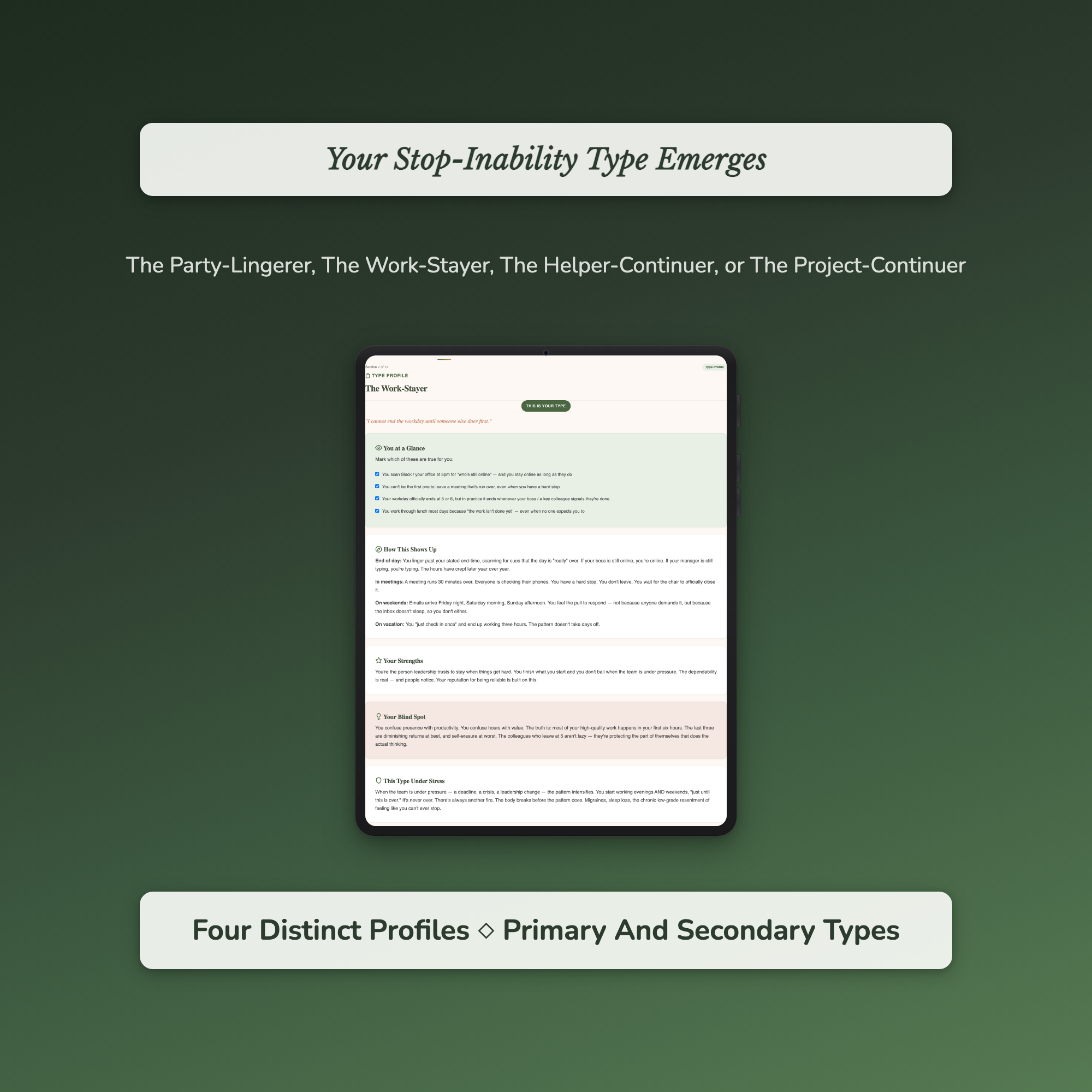 People Pleasing Quiz — sample auto-scoring quiz