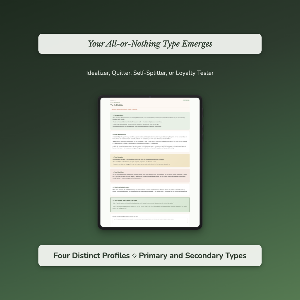 All-or-Nothing Profile — sample auto-scoring quiz