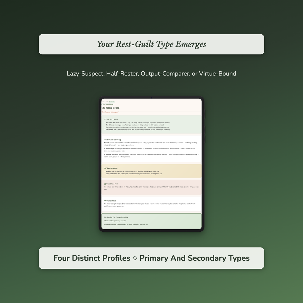 Burnout Quiz — sample auto-scoring quiz