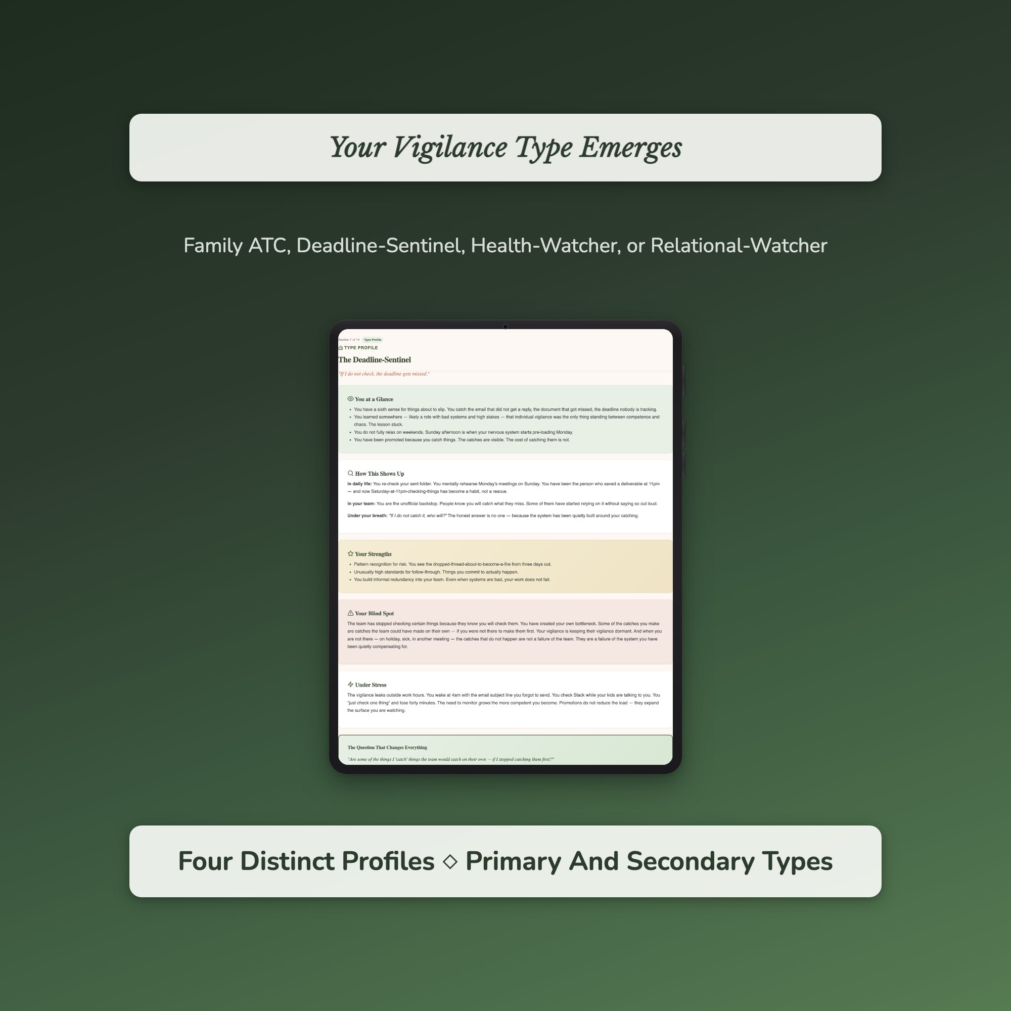 Mental Load Quiz — sample auto-scoring quiz