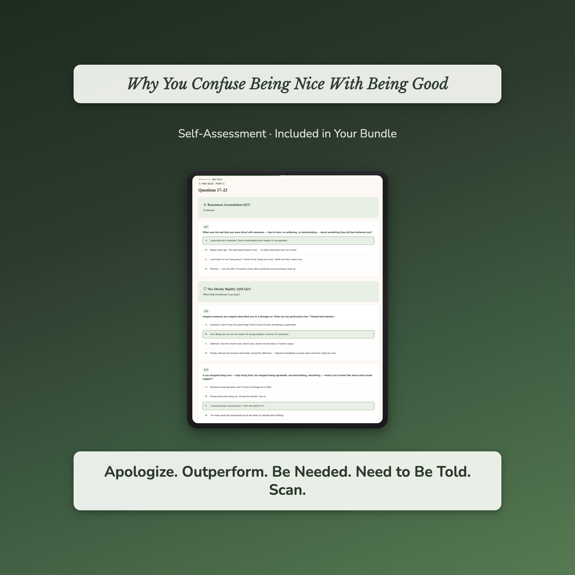 People Pleasing Quiz Bundle – Why I Need Constant Reassurance – Interactive Digital Bundle