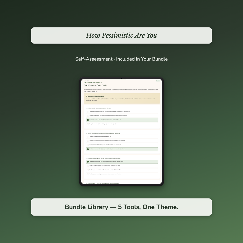 Cynicism Recovery Bundle – Rebuild Hope 5 Tools – Interactive Digital Bundle