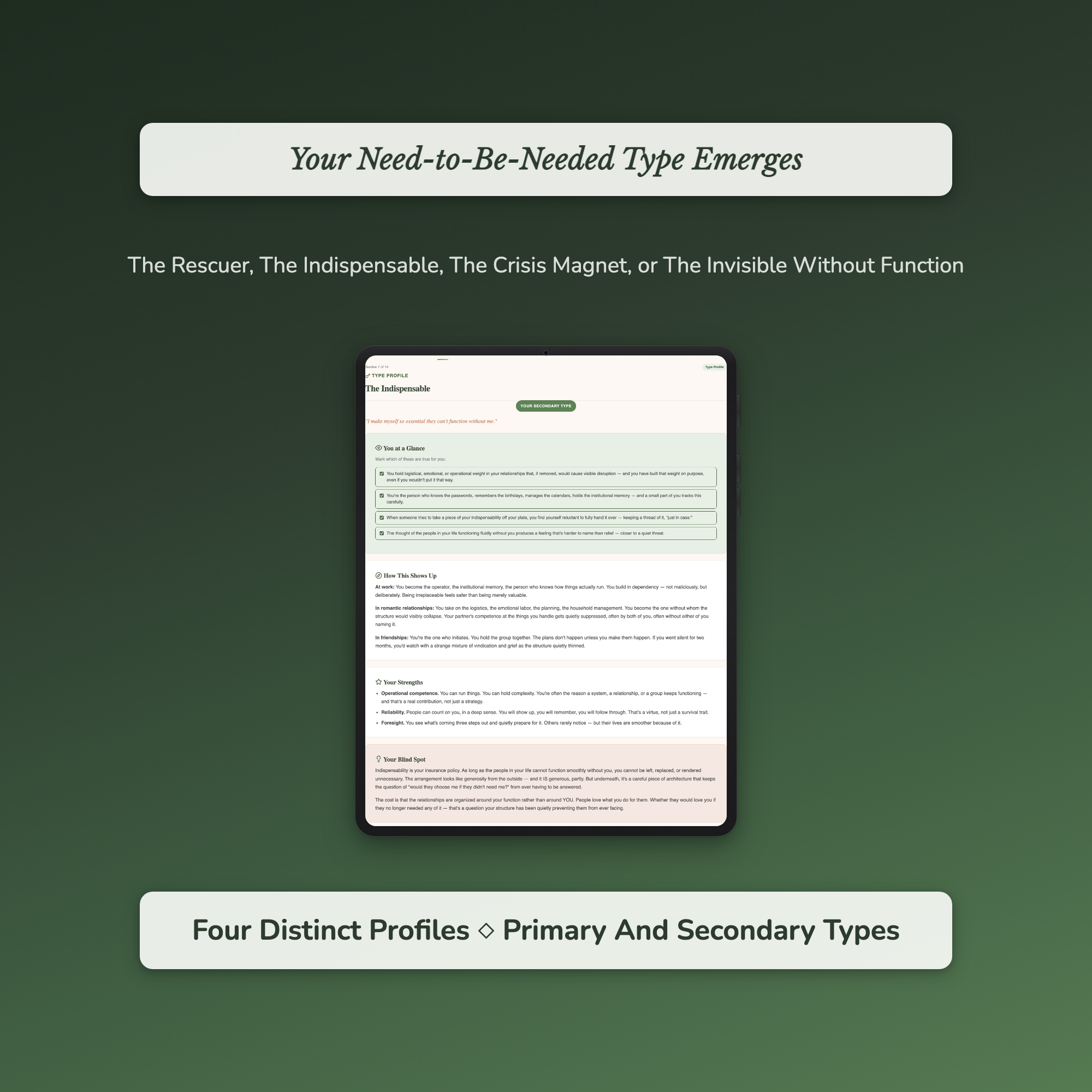People Pleasing Quiz — sample auto-scoring quiz