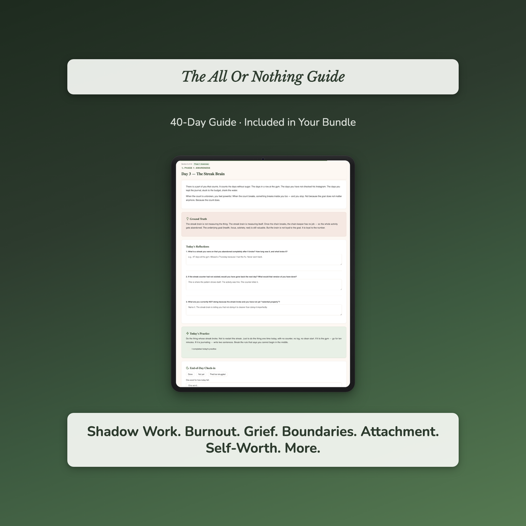 Self-Care Workbook & Guide Bundle – 50 Inner Work Topics – Interactive Digital Guide