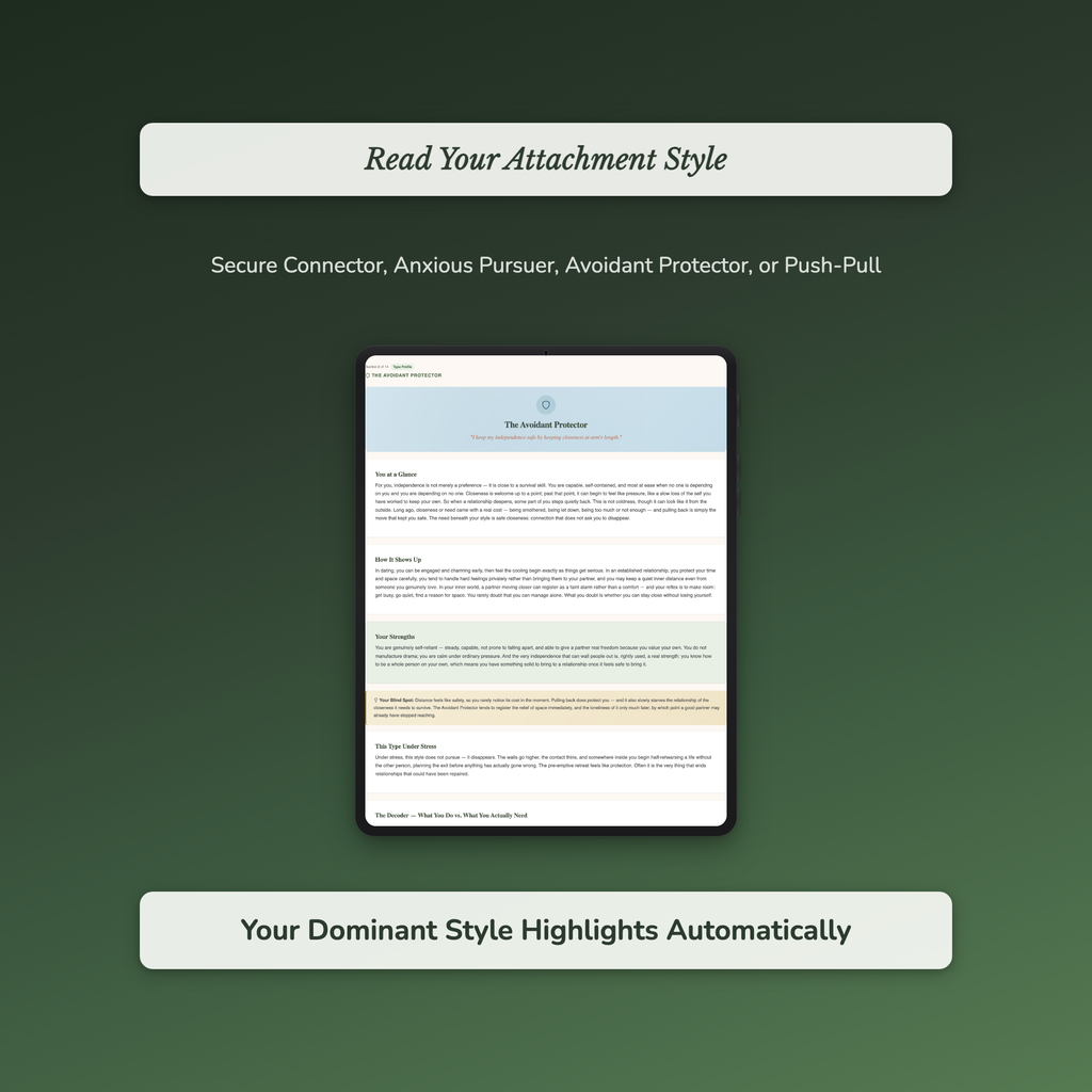 Attachment Style Quiz & Workbook – How You Reach Closeness – Interactive Self-Assessment