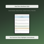 Attachment Style Quiz & Workbook – How You Reach Closeness – Interactive Self-Assessment