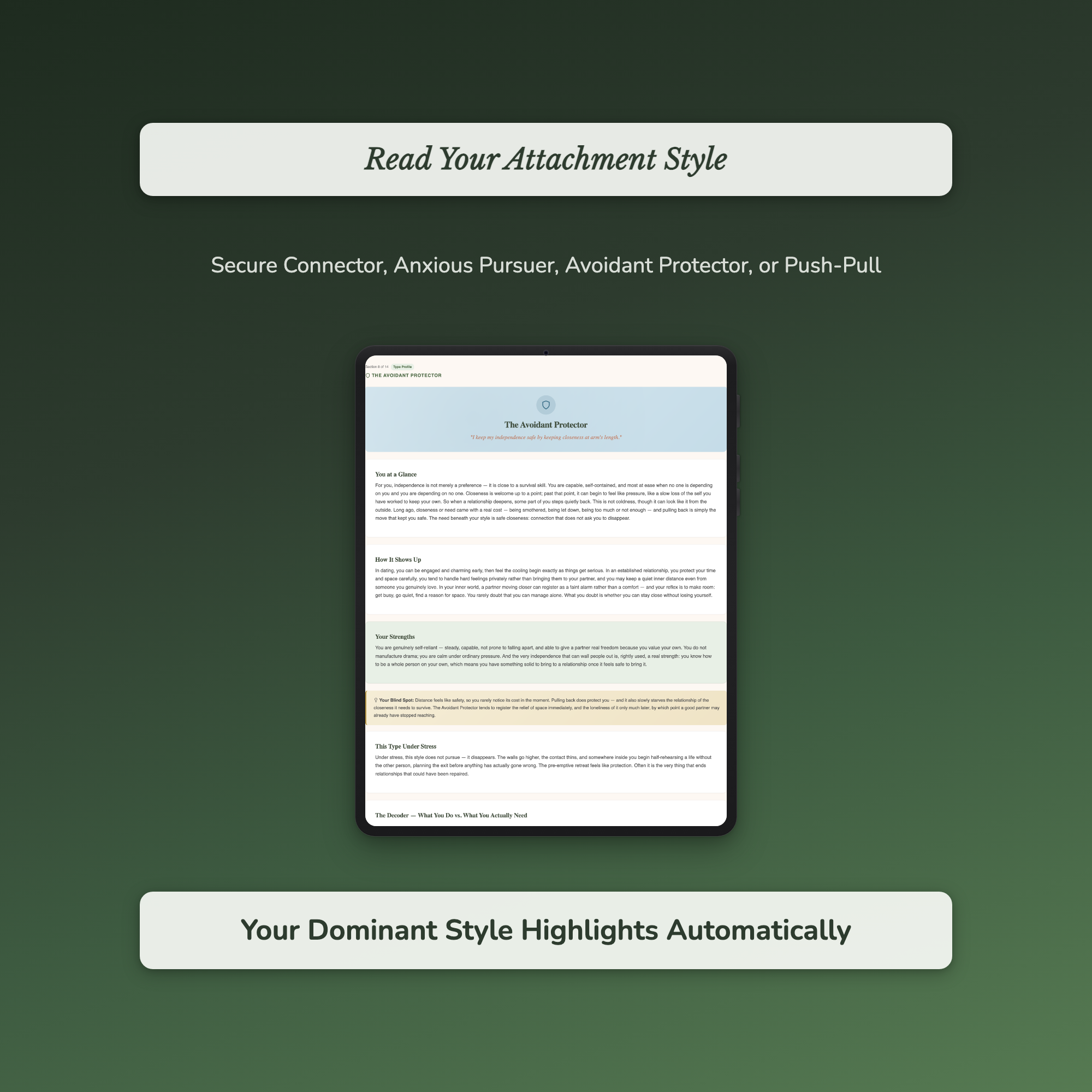 Attachment Style Quiz & Workbook – How You Reach Closeness – Interactive Self-Assessment