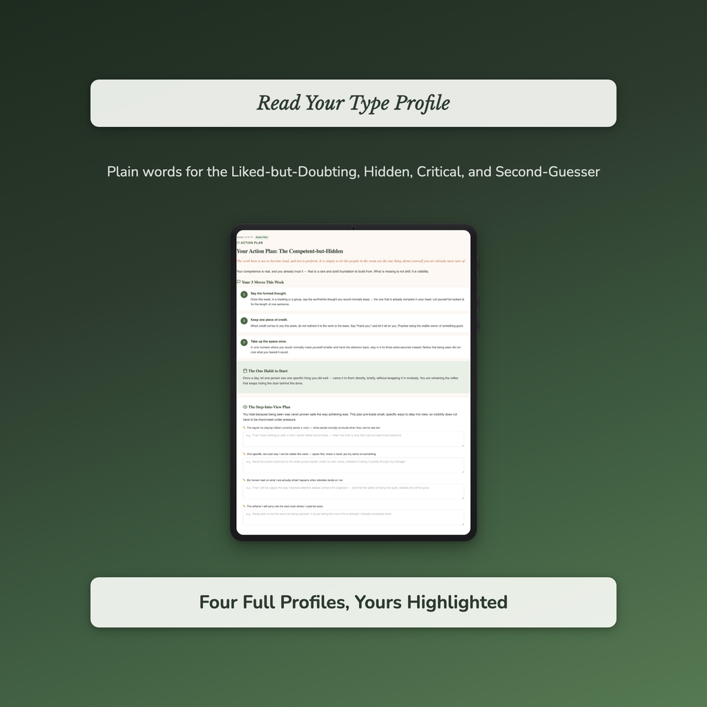 Confidence Quiz & Workbook – How Confident Are You, Really? – Interactive Self-Assessment