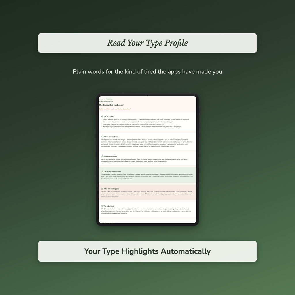 Dating App Burnout Quiz & Workbook – Swipe Fatigue – Interactive Self-Assessment