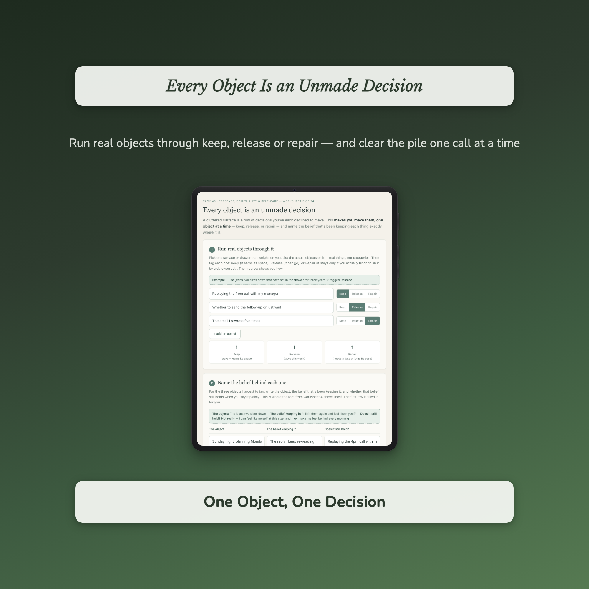 Self-Care & Presence Worksheets – Mindfulness, Grounding, Presence, Slow Down – Interactive Worksheets Bundle