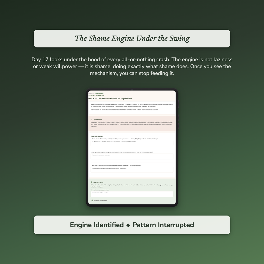 All or Nothing Workbook & 40-Day Guide — sample auto-scoring quiz