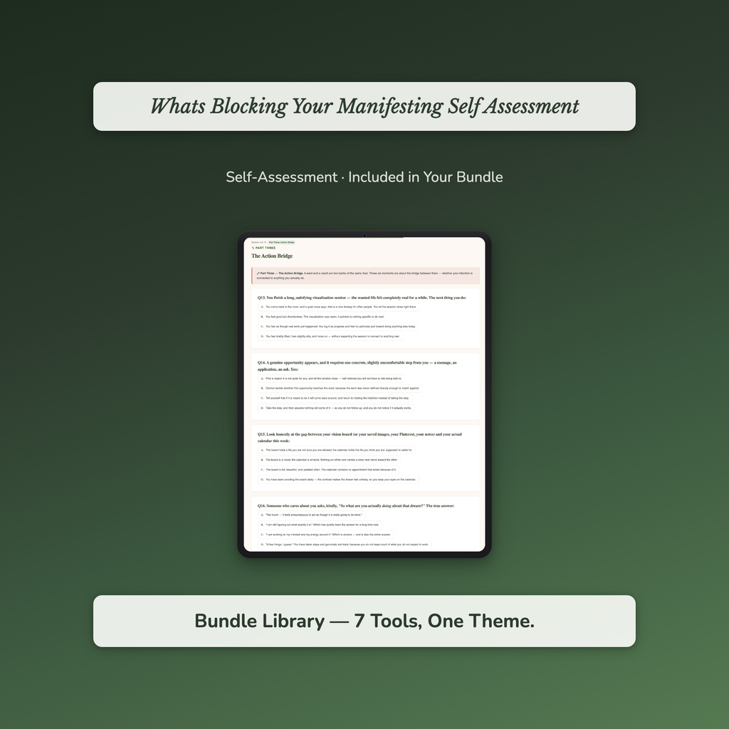 Spiritual Practice Bundle – Gratitude Presence Meditation 7 Tools – Interactive Digital Bundle
