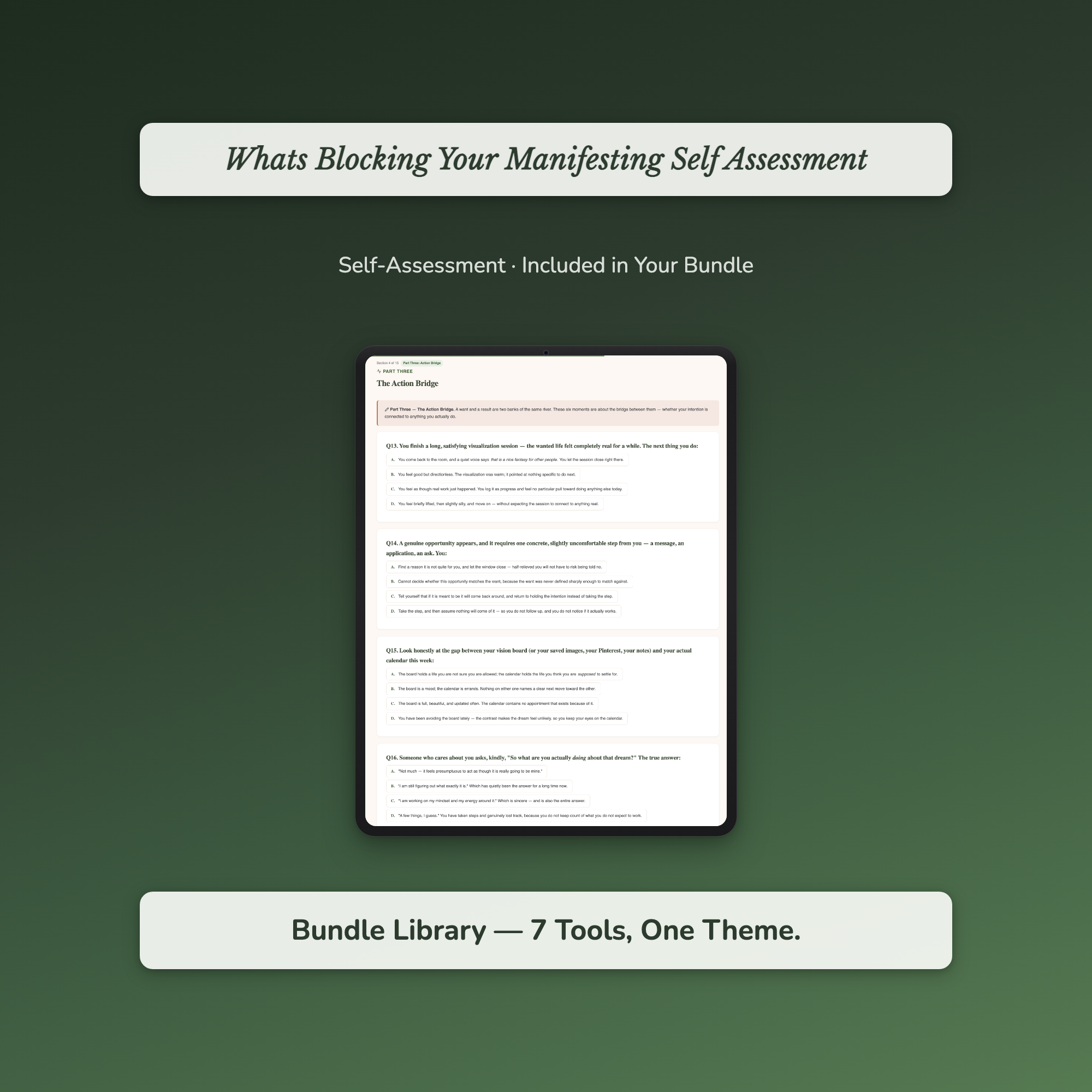 Spiritual Practice Bundle – Gratitude Presence Meditation 7 Tools – Interactive Digital Bundle