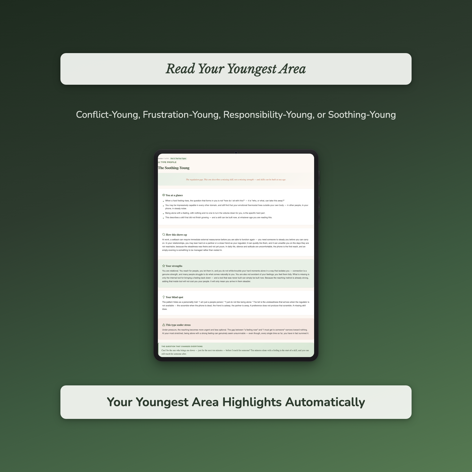 Emotional Age Quiz & Workbook – Why Part of You Reacts Young – Interactive Self-Assessment