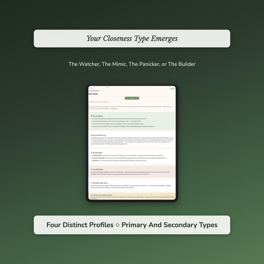 Attachment Style Quiz — sample auto-scoring quiz