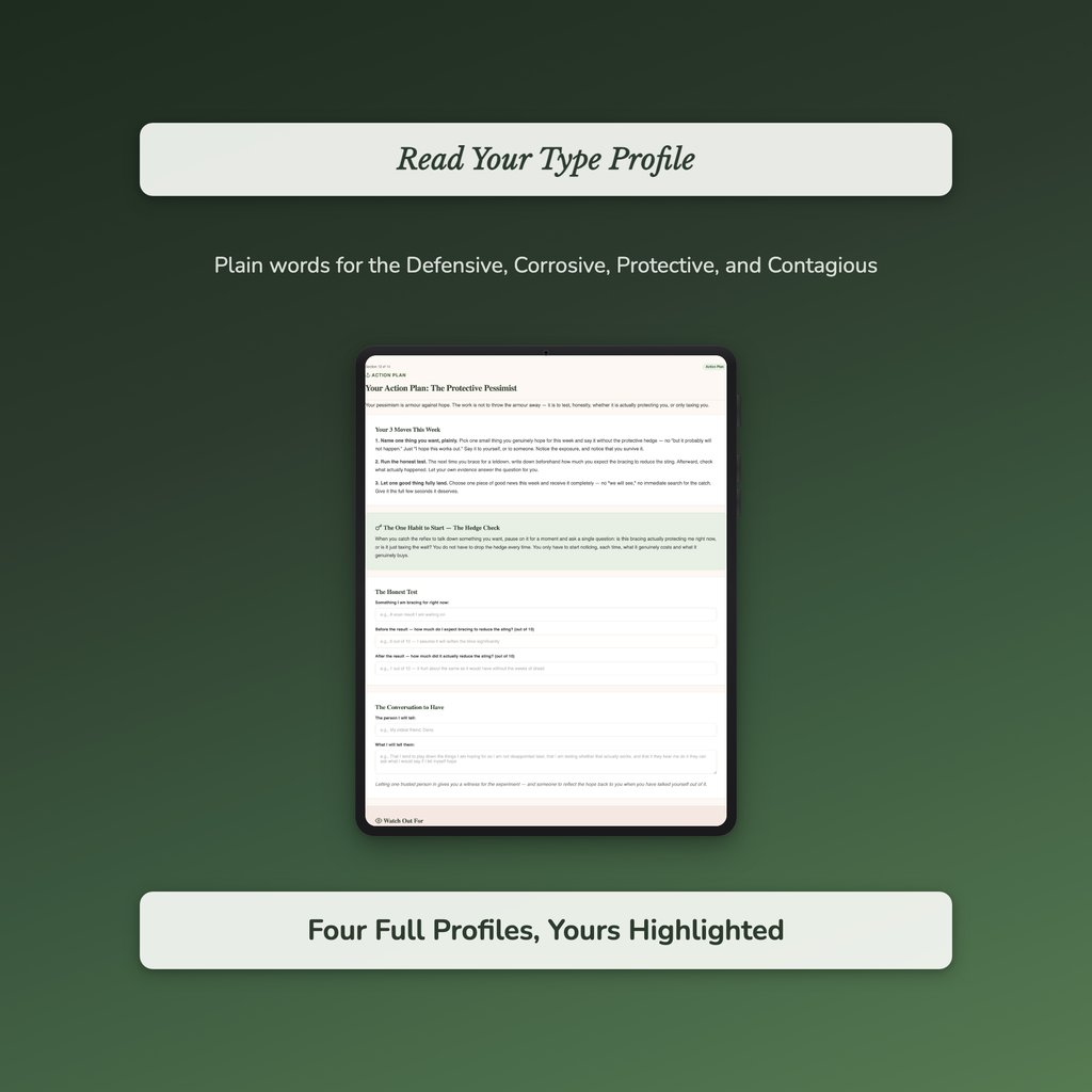 Pessimism Quiz & Workbook – What Kind of Pessimist Are You? – Interactive Self-Assessment