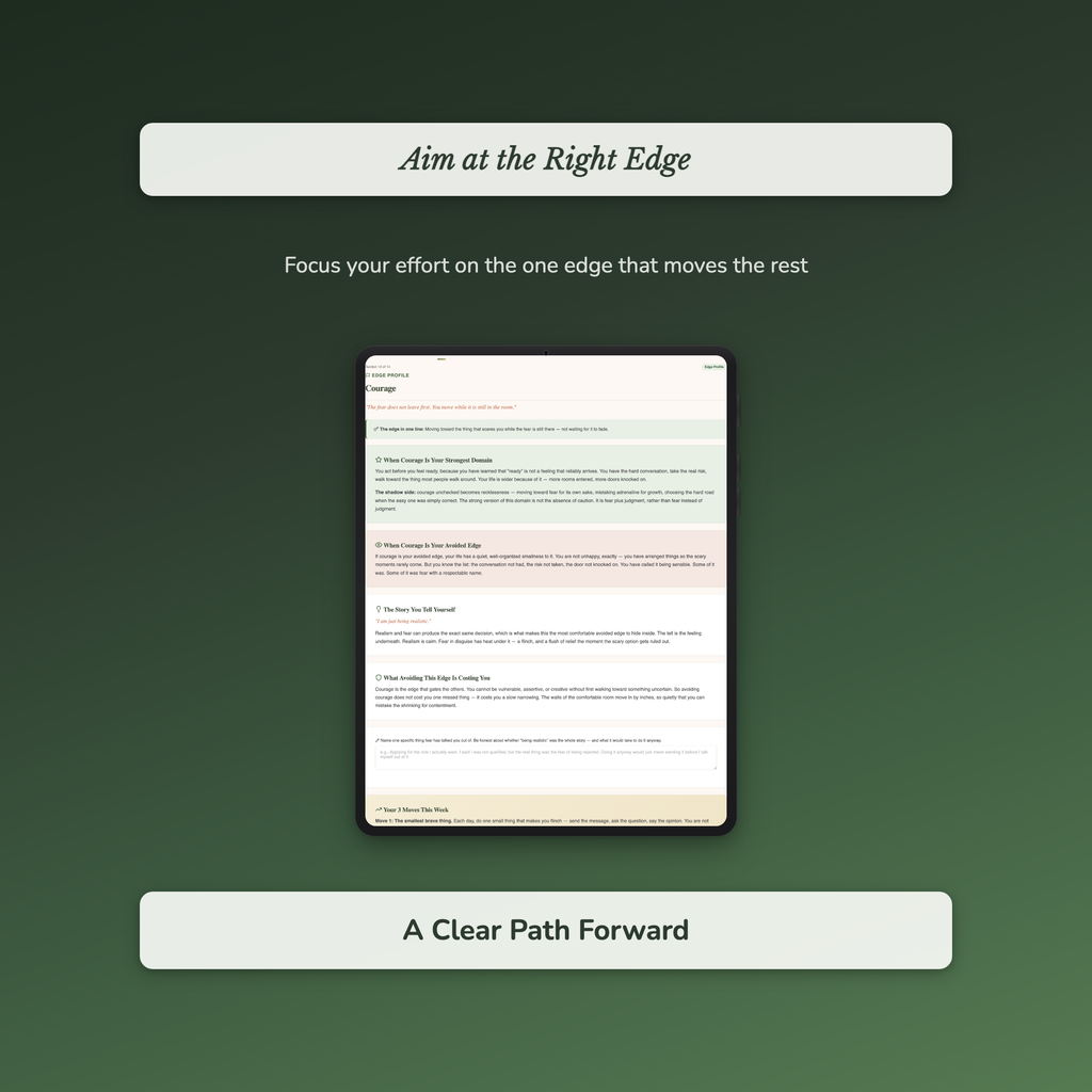 Personal Growth Quiz & Workbook – Find Your Growing Edge – Interactive Self-Assessment