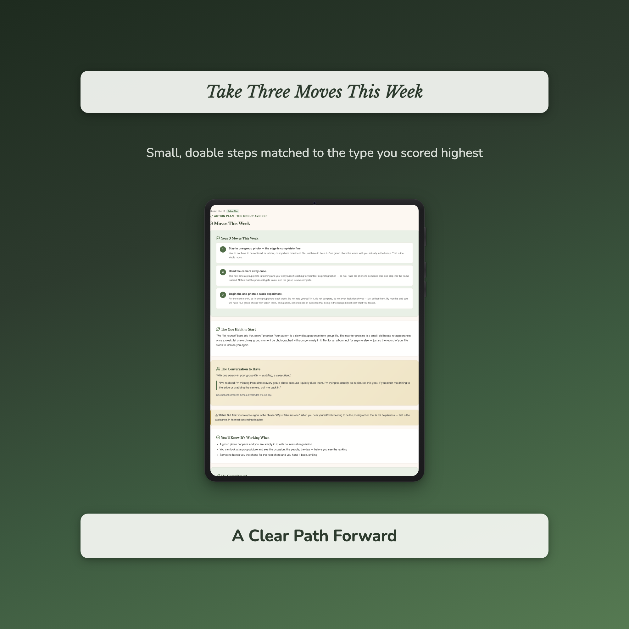 Body Image Quiz & Workbook – Why You Hide From the Camera – Interactive Self-Assessment