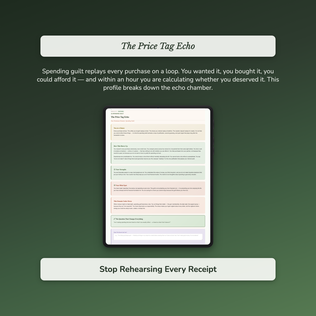 Guilt Type Profile — sample profile or chart