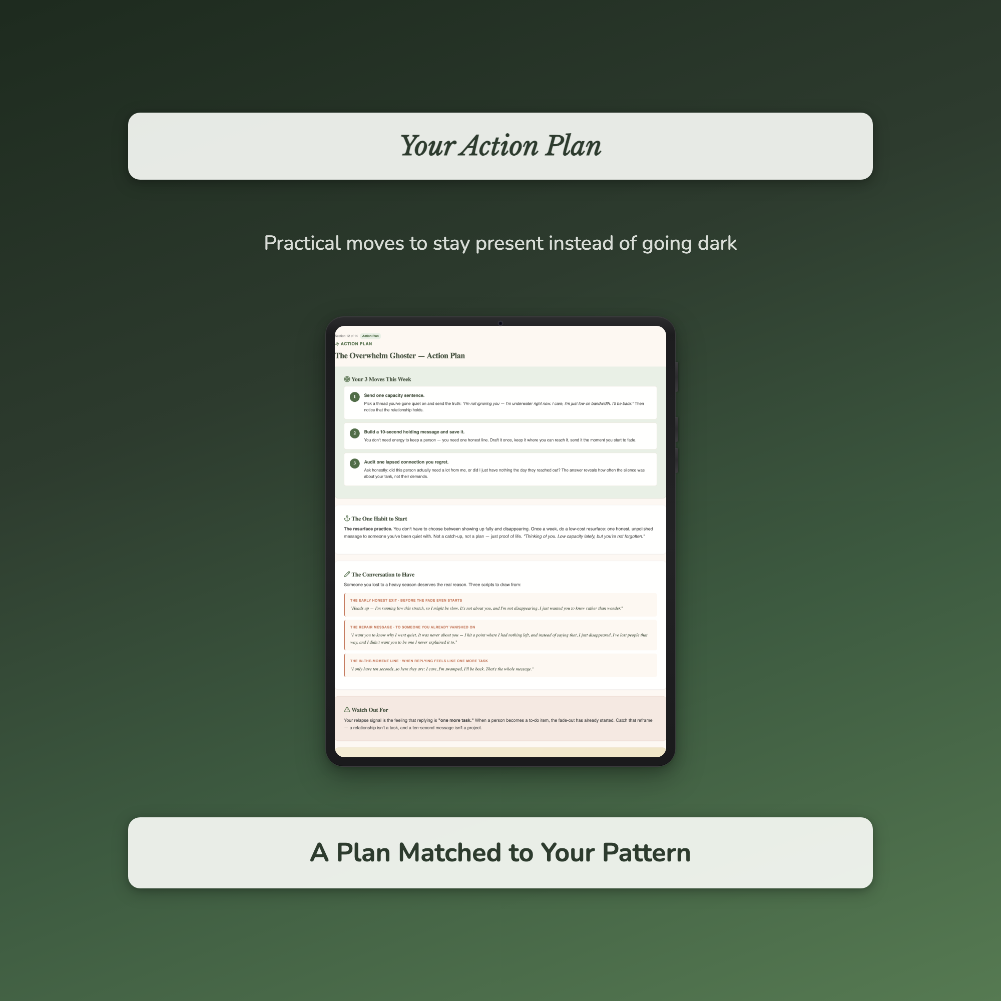 Ghosting Quiz & Workbook – Why Do You Go Quiet on People? – Interactive Self-Assessment