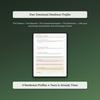 Emotional Numbness Profile — sample profile or chart