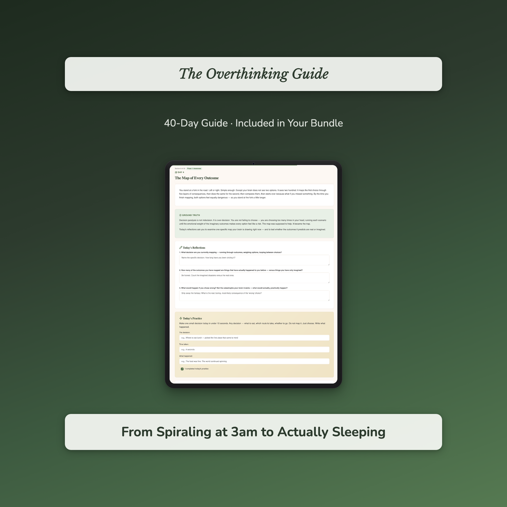 Overthinking Workbook Bundle – Why Can't I Stop Spiraling at 3am – Interactive Digital Bundle