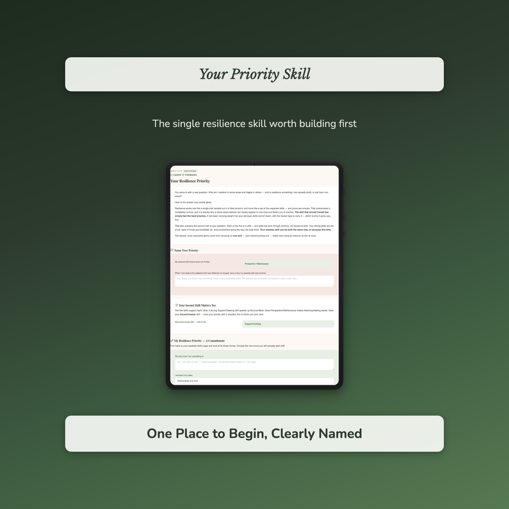 Resilience Quiz & Workbook – How Resilient Are You Really? – Interactive Self-Assessment
