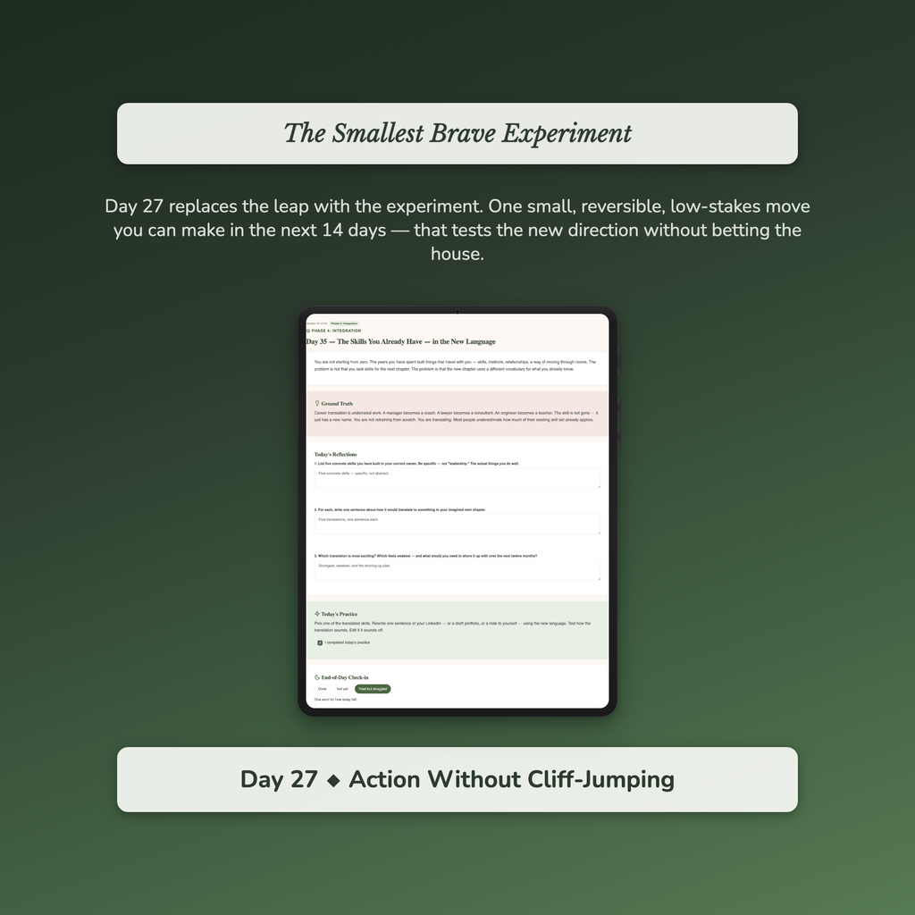 Career Change Workbook & 40-Day Guide — sample profile or chart