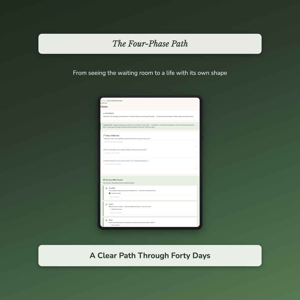 Single Life Workbook & 40-Day Journal – Embracing Singlehood – Interactive Digital Guide