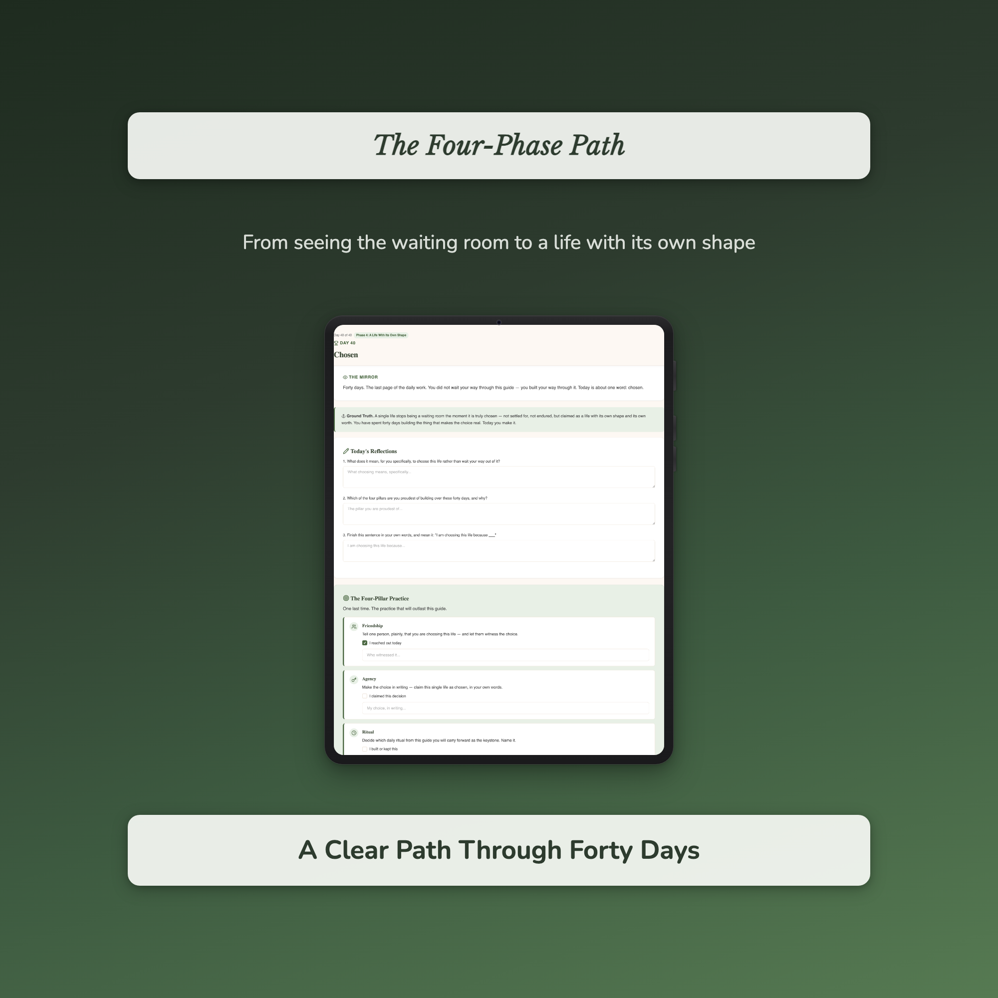 Single Life Workbook & 40-Day Journal – Embracing Singlehood – Interactive Digital Guide