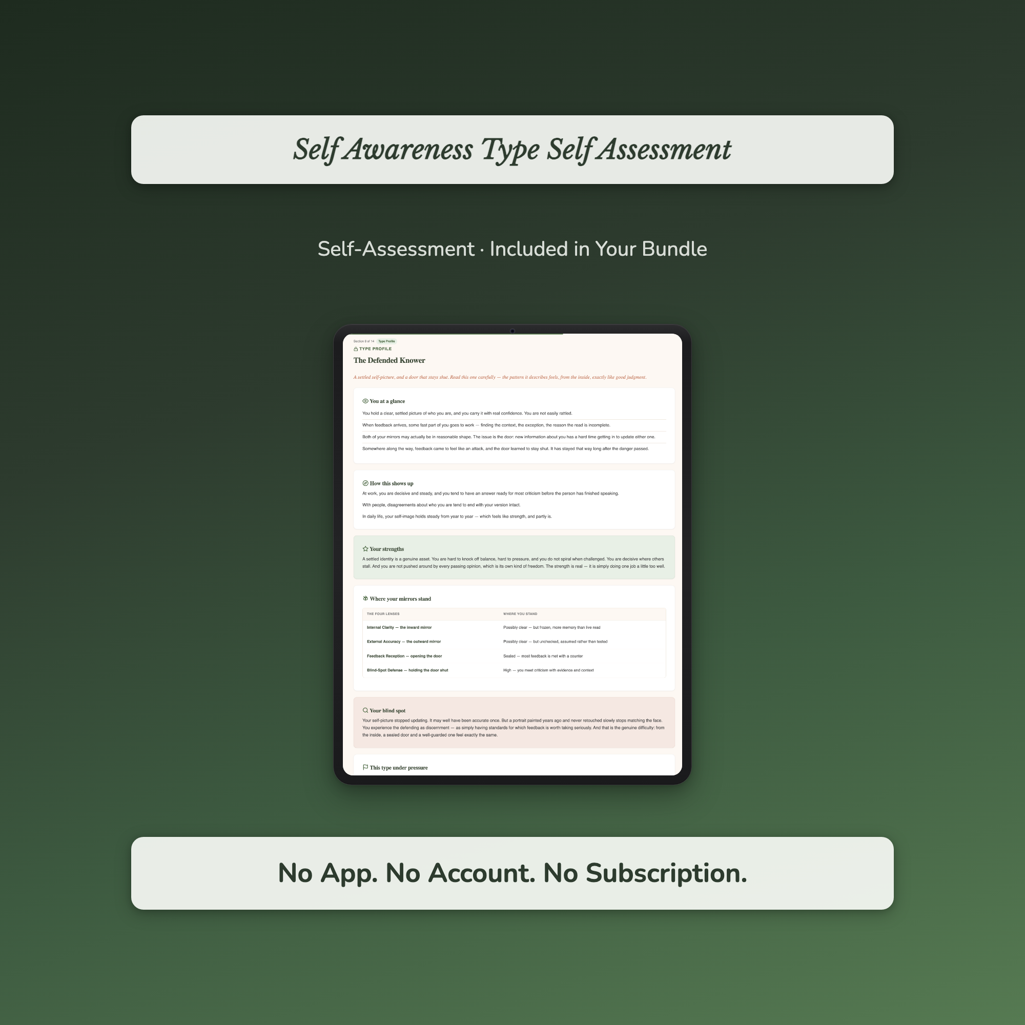 Personality Profile Bundle – Big Five EQ Emotional Age 8 Tools – Interactive Digital Bundle