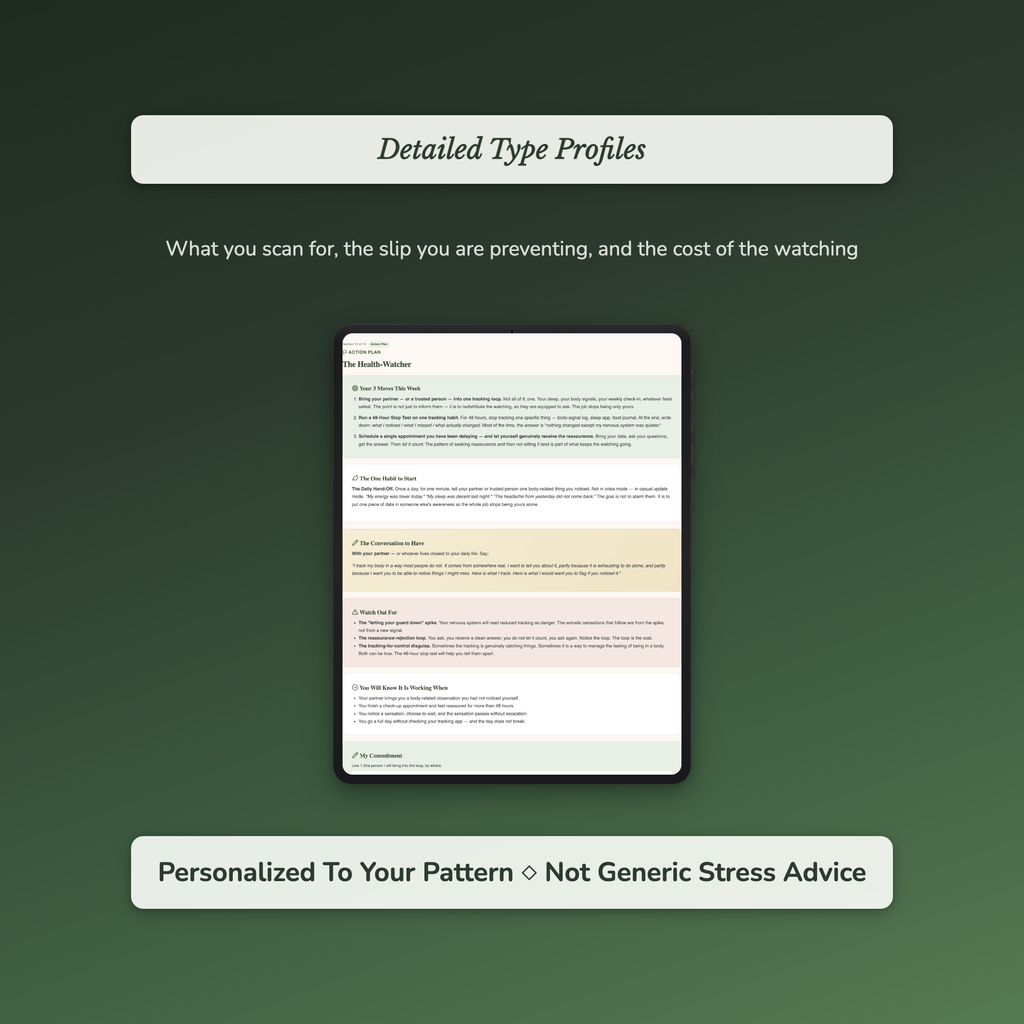 Mental Load Quiz — sample profile or chart