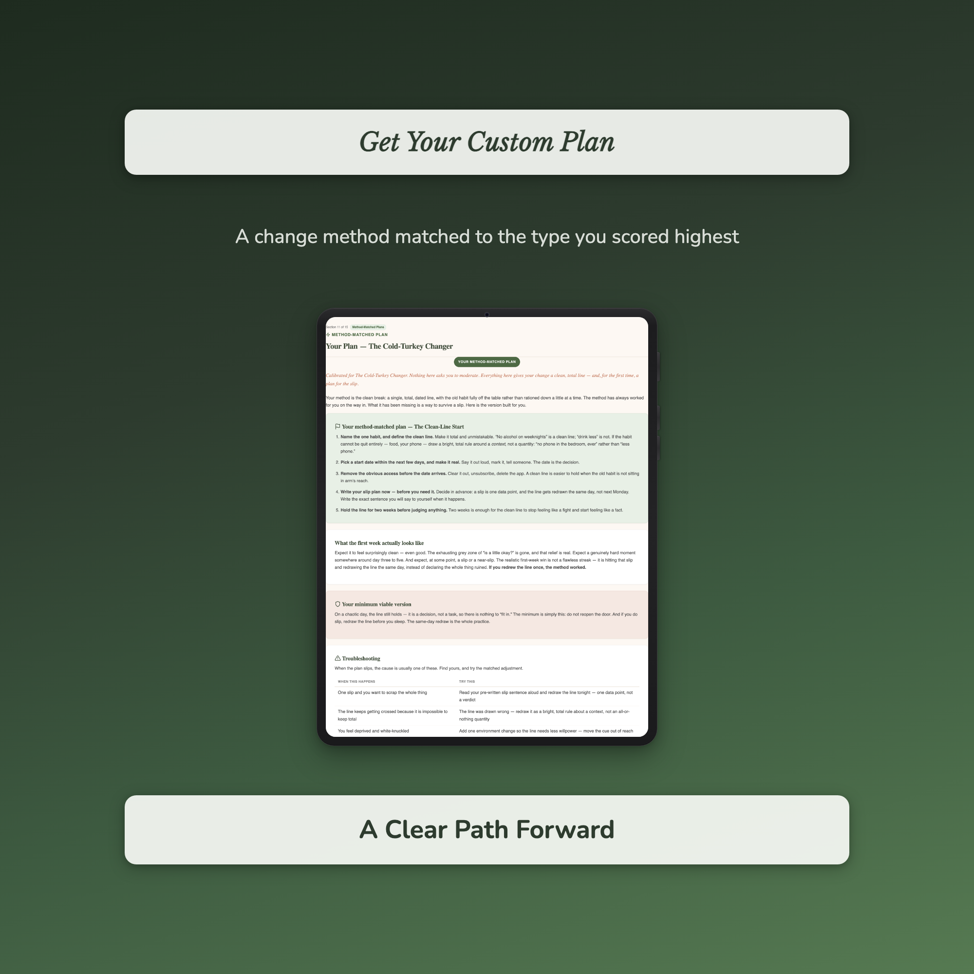 Habit Change Quiz & Workbook – Why Every Method Fails You – Interactive Self-Assessment