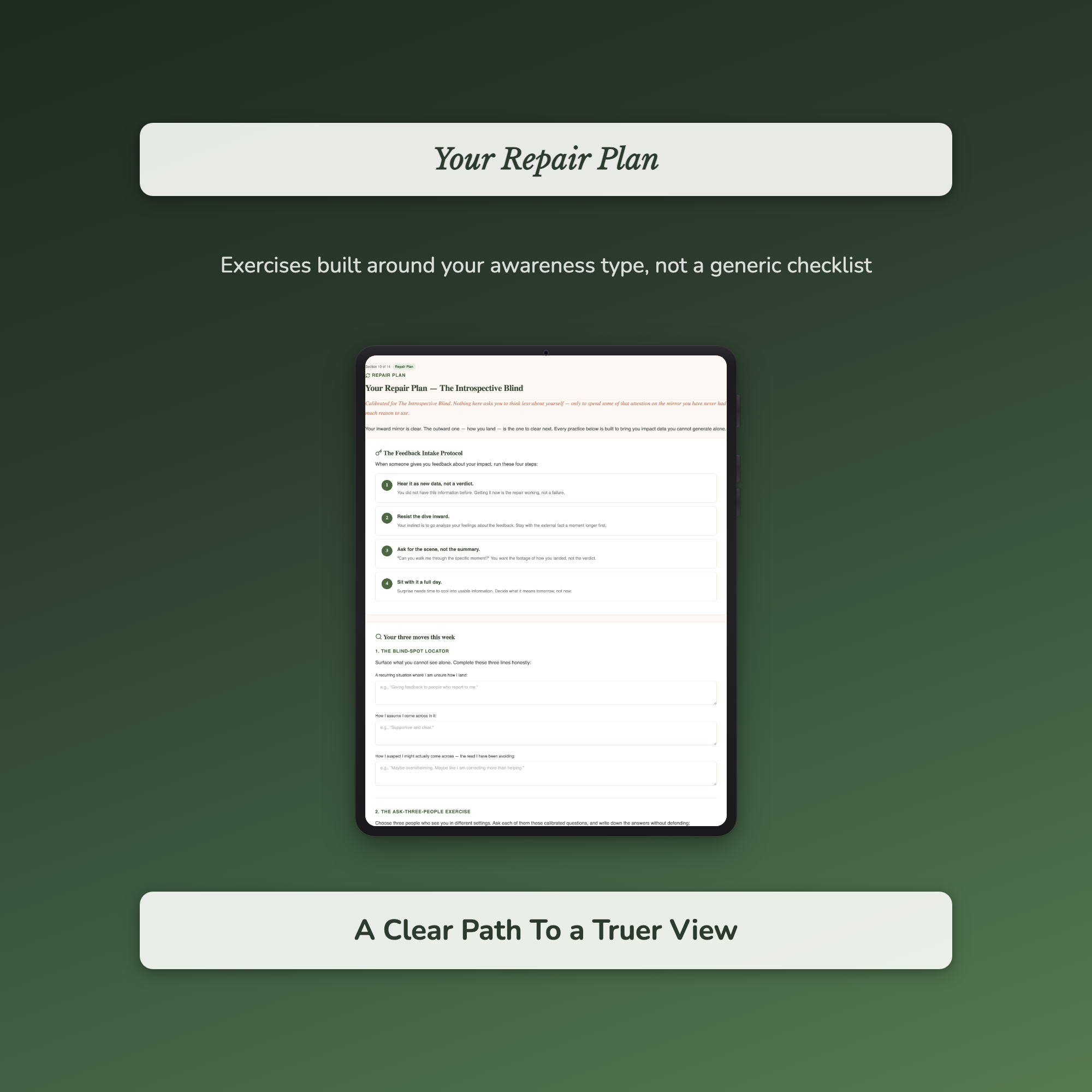 Self-Awareness Quiz & Workbook – Find Your Blind Spot – Interactive Self-Assessment