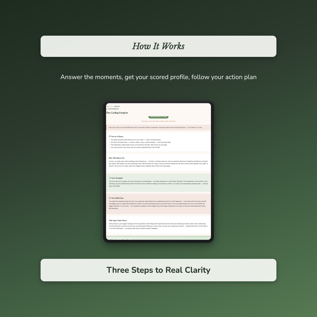 Letting Go Quiz & Workbook – What Are You Still Holding – Interactive Self-Assessment