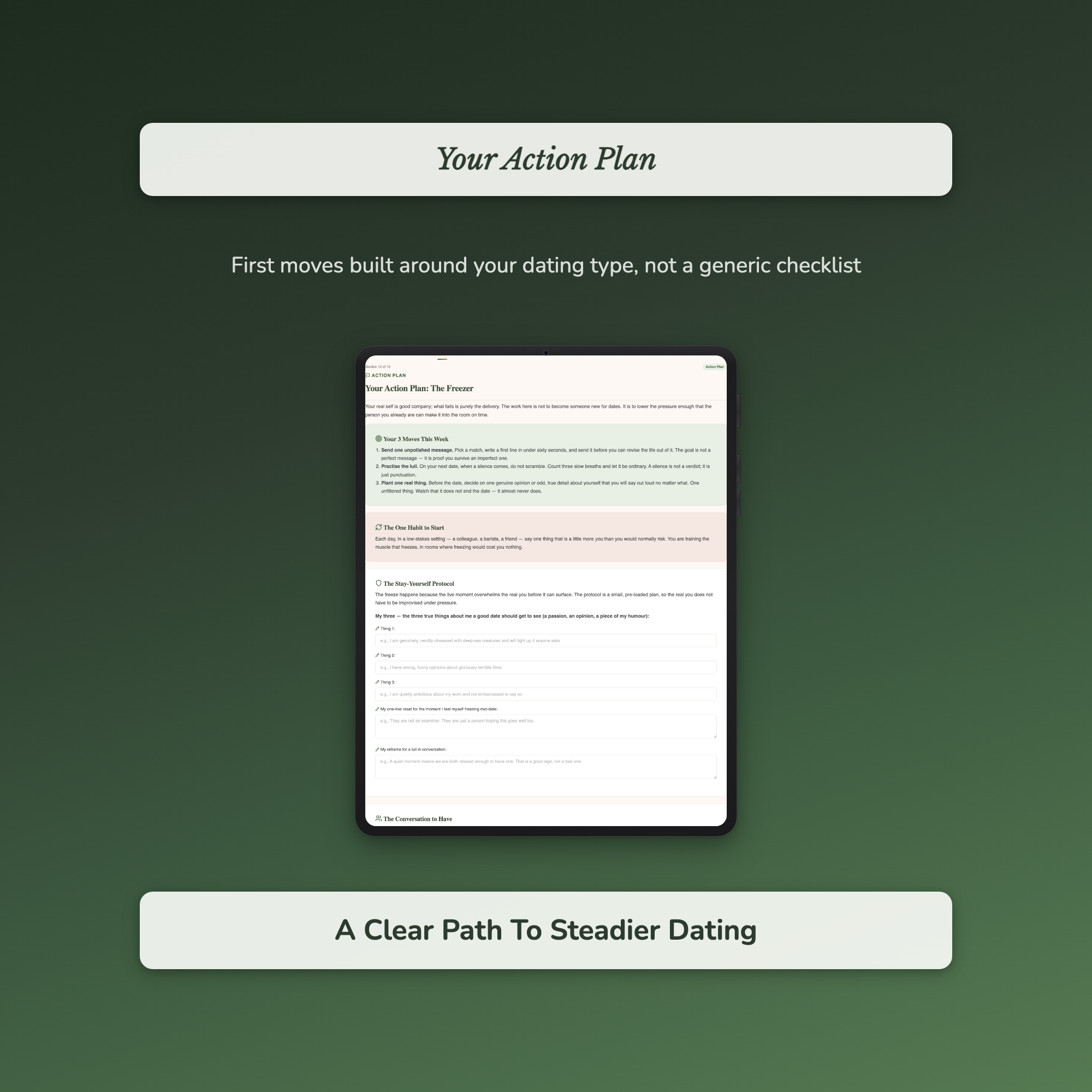 Dating Confidence Quiz & Workbook – Stop Self-Sabotaging – Interactive Self-Assessment