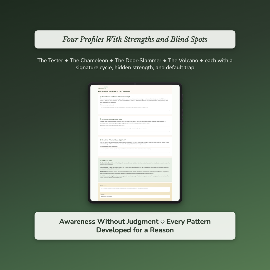 Relationship Pattern Profile — sample profile or chart