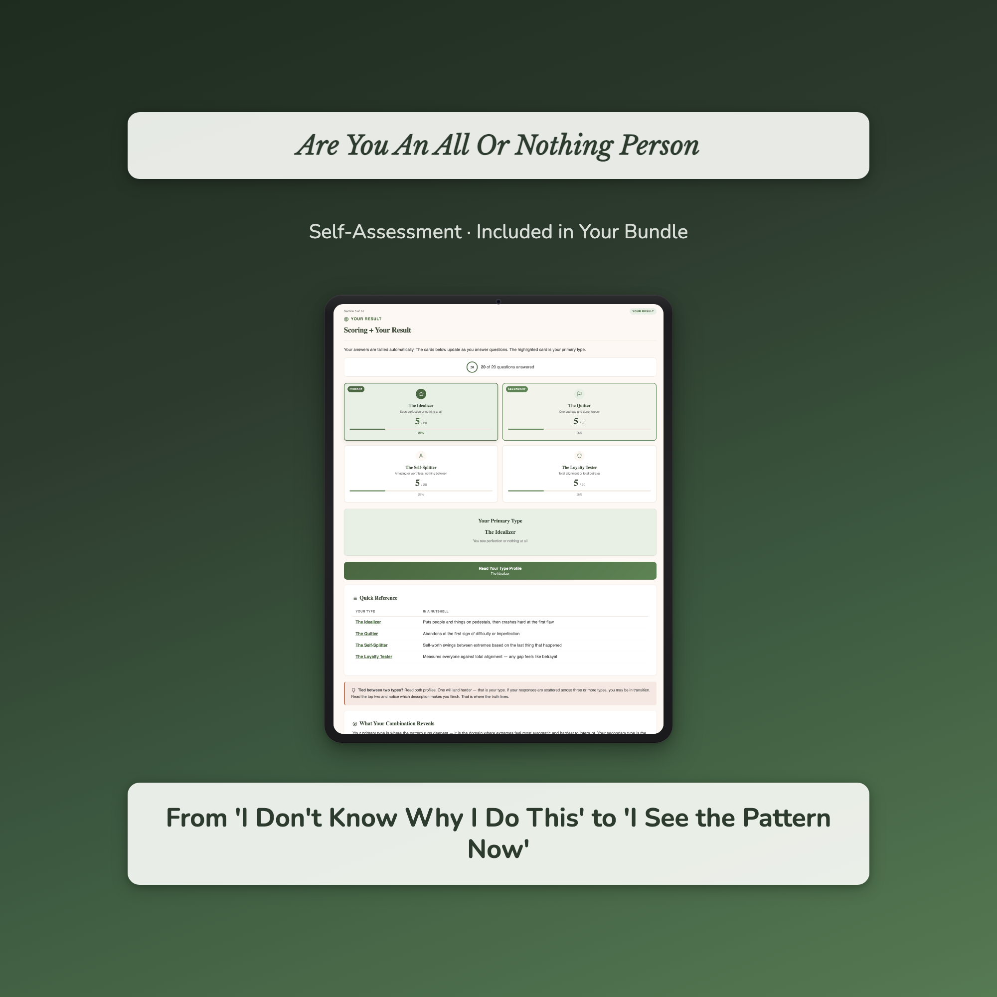 Featured assessment