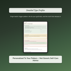 Burnout Quiz — sample profile or chart