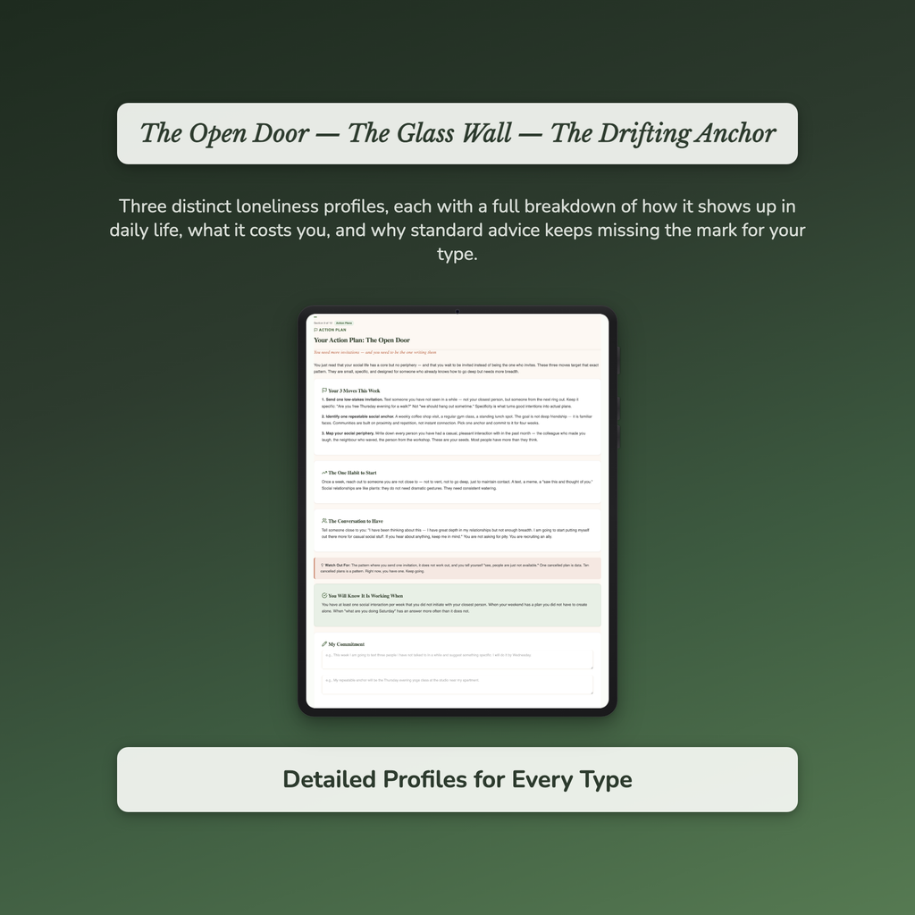 Loneliness Type Profile — sample profile or chart