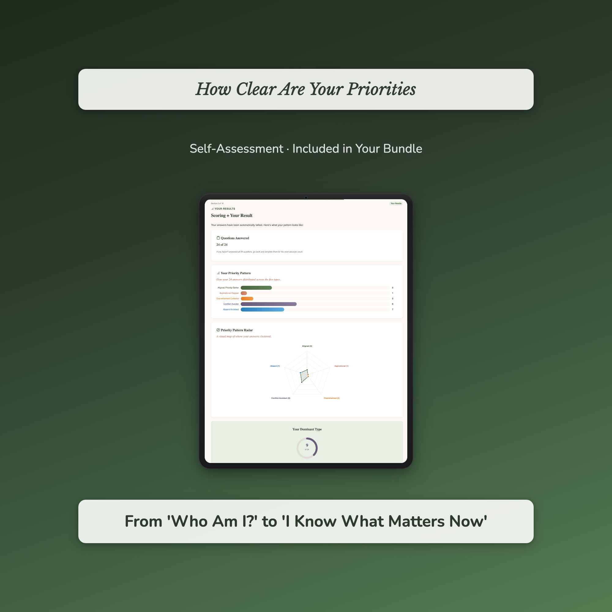 Self-Care Assessment Bundle – What Do I Want? 19 Quizzes – Interactive Self-Assessment