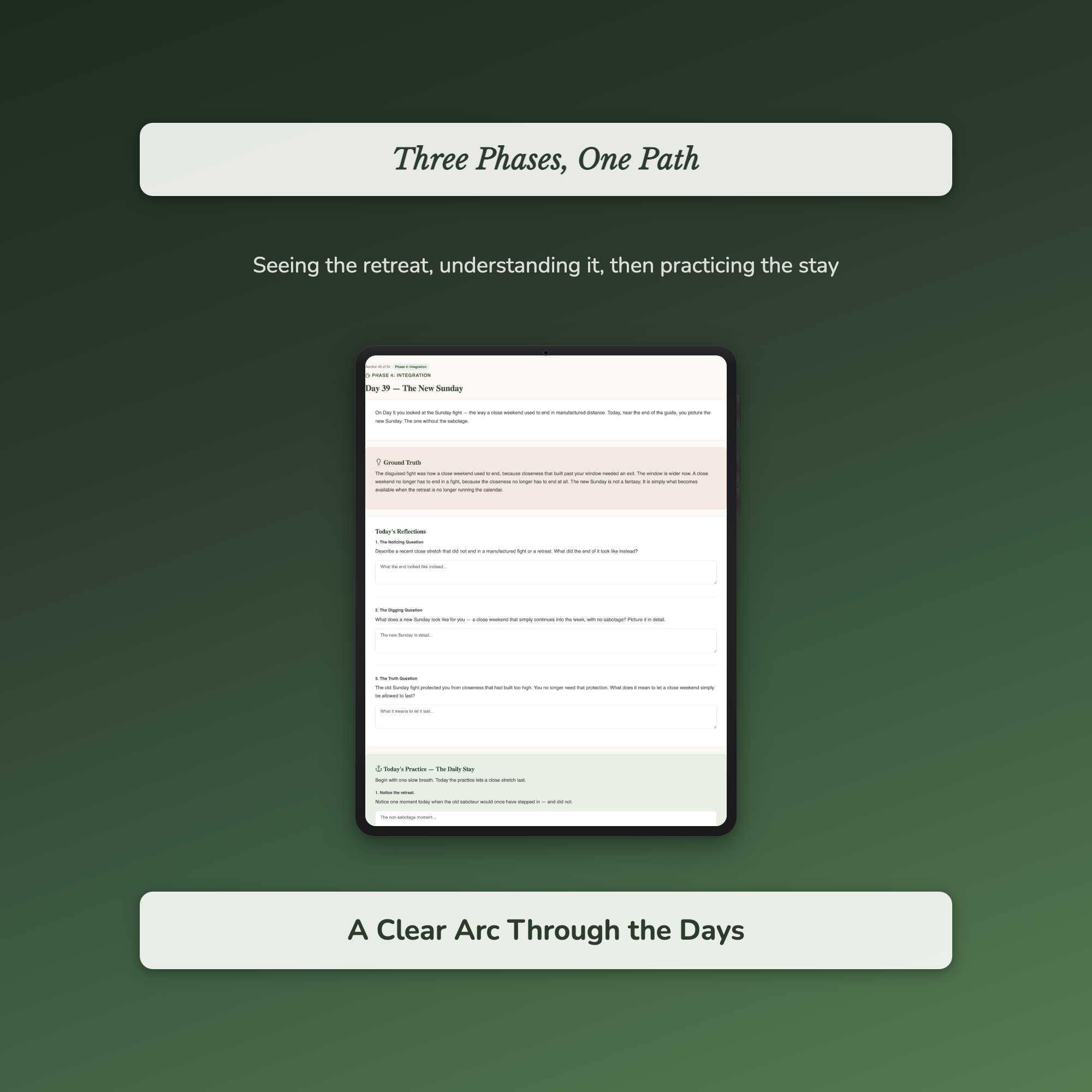 Avoidant Attachment Workbook & 40-Day Journal – Stay Close – Interactive Digital Guide