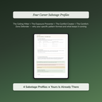 Career Self-Sabotage Profile — sample profile or chart
