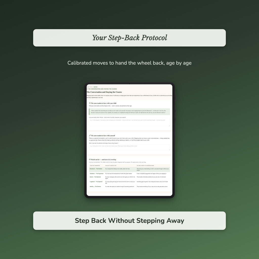 Parenting Quiz & Workbook – Are You Hovering Too Much? – Interactive Self-Assessment