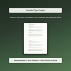 Life Satisfaction Profile — sample profile or chart