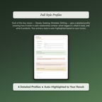 Connection Style Profile — sample profile or chart