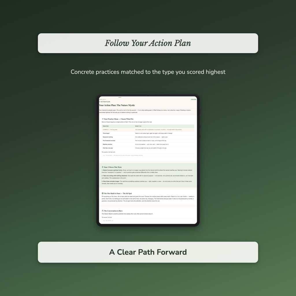 Spiritual Type Quiz & Workbook – How Meaning Reaches You – Interactive Self-Assessment